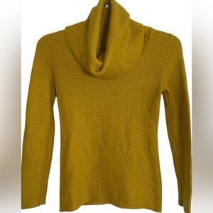 Banana Republic Cowl Neck Ribbed Wool Sweater Size Small